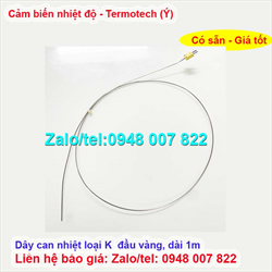 Dây can nhiệt loại K 1200oC dài 1mét phi 2mm Termotech 